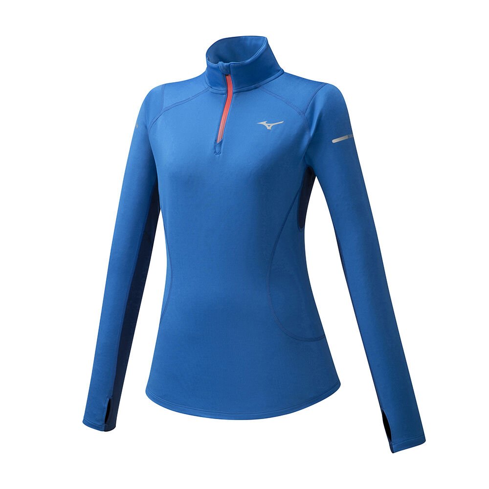 Mizuno Women's Warmalite HZ Running Tops Blue (J2GC071126-UXT)